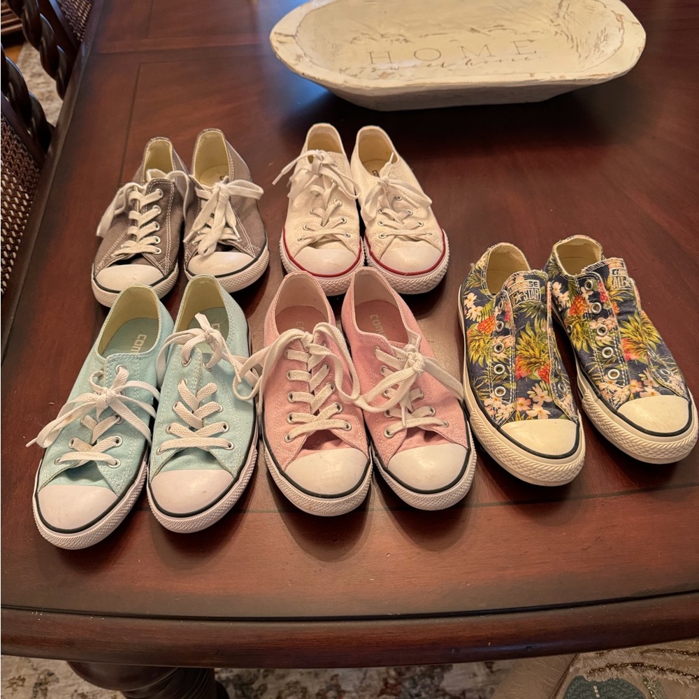 5 pairs of Converse, all in excellent condition. $75 for all 5 pairs